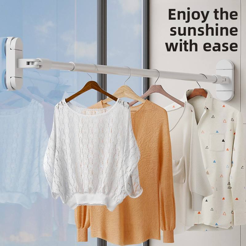 Suction Cup Clothes Drying Telescopic Rod